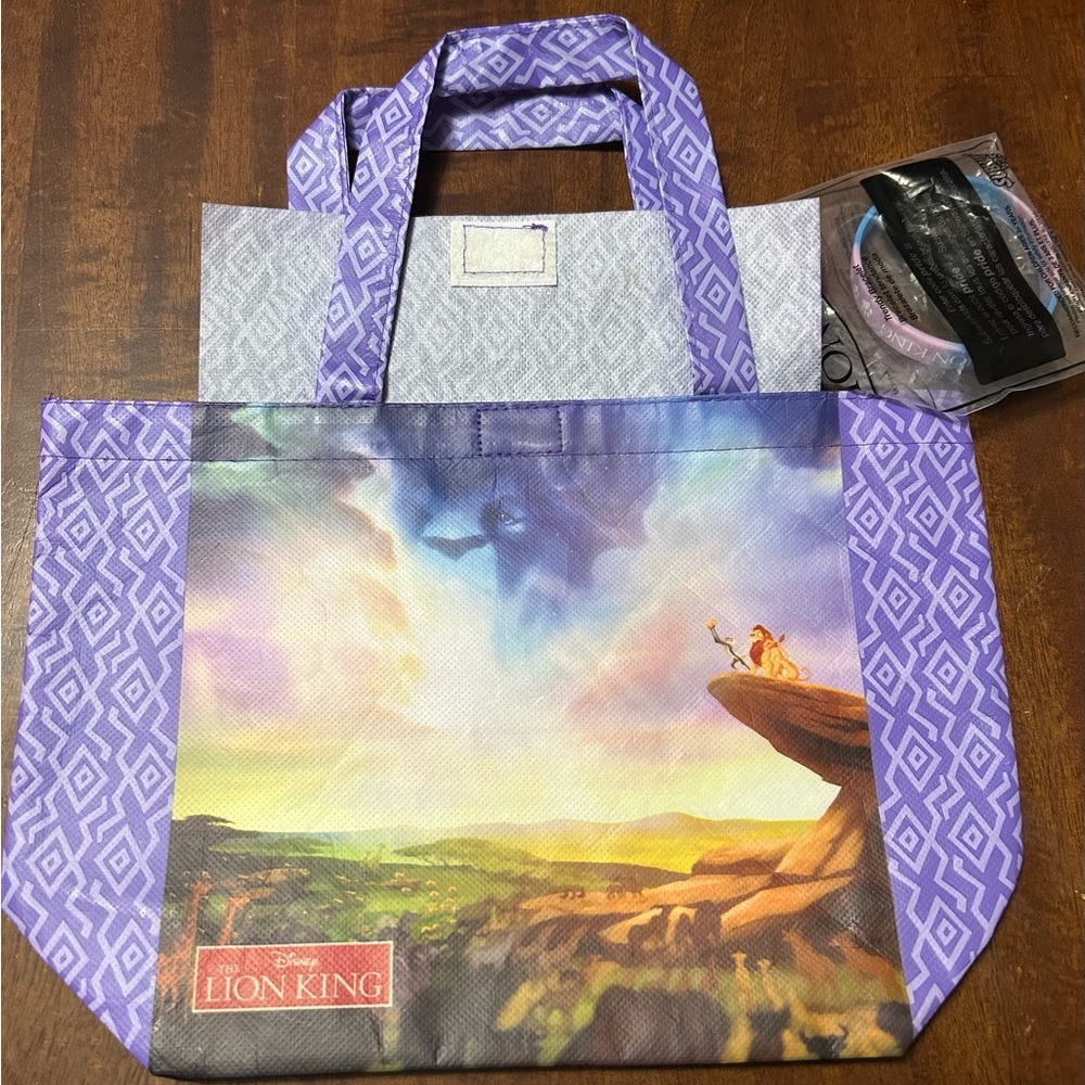 Disney The Lion King 2011 Subway Lunch Bag with Bracelet
